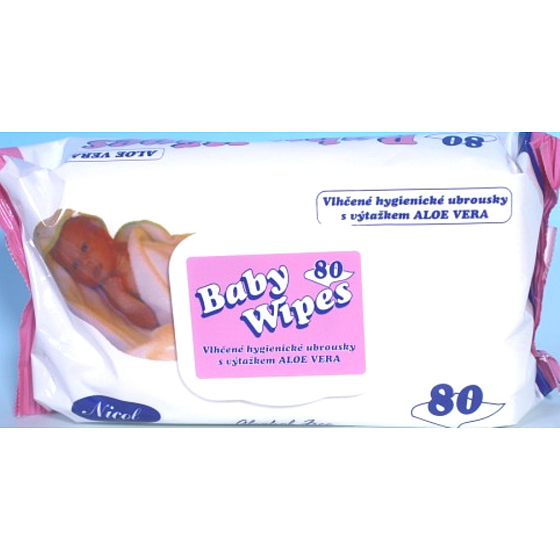 Nicol Aloe Vera Vlhčené obrúsky pre deti 80 kusov