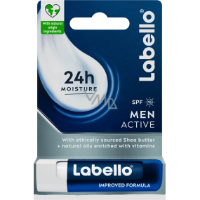 Labello for Men Active Care balzam na pery pre mužov 4,8 g