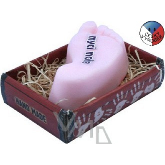 Bohemia Gifts Noha ručne vyrábané toaletné mydlo v krabičke 100 g