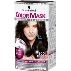 Schwarzkopf Color Mask farba na vlasy 300 Čiernohnedý