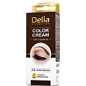Delia Cosmetics Color Cream farbiaci krém na obočie 3.0 Tmavo hnedá 15 ml + 15 ml