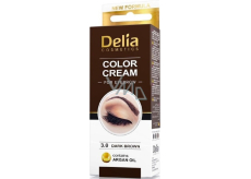 Delia Cosmetics Color Cream farbiace krém na obočie 3.0 Tmavohnedá 15 ml + 15 ml