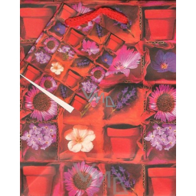 Nekupto Darčeková papierová taška 14 x 11 x 6,5 cm Červená 1 kus T032
