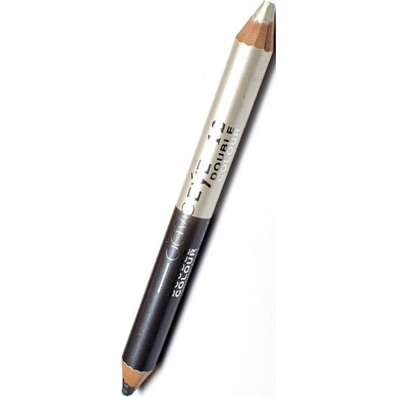 Princessa Davis Eye Double Colour očné tiene v ceruzke 010 Sivá s trblietkami 6 g
