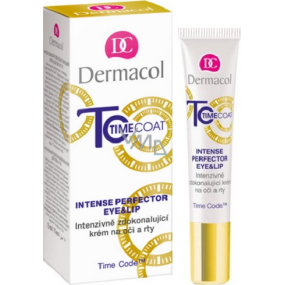 Dermacol Time Coat Eye & Lip Cream intenzívne zdokonaľujúce krém na oči a pery 15 ml