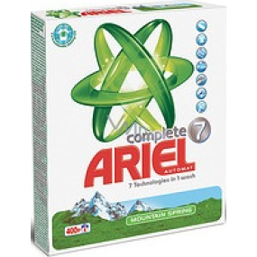 Ariel Complete 7 Mountain Spring prací prášok 400 g