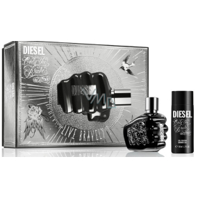 Diesel Only The Brave Tattoo toaletná voda pre mužov 35 ml + sprchový gél 50 ml, darčeková sada