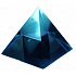 Sklenená pyramída 10 cm