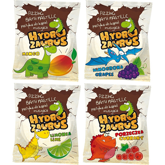 Hydrozaurus Fizzing Bath PASTILLA šumivá tableta do kúpeľa 40 g