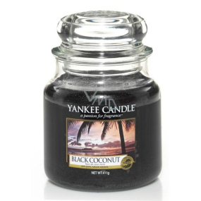 Yankee Candle Black Coconut - Čierny kokos vonná sviečka Classic strednej sklo 411 g