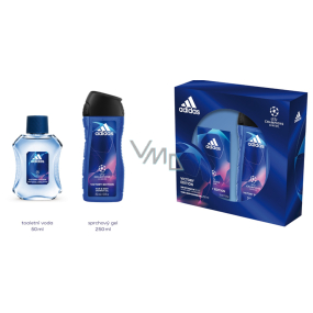 Adidas UEFA Champions League Victory Edition toaletná voda pre mužov 50 ml + sprchový gél 250 ml, darčeková sada