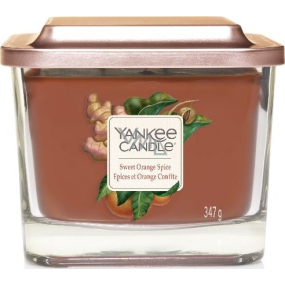 Yankee Candle Sweet Orange Spice - Sladký pomaranč a korenie sójová vonná sviečka Elevation strednej sklo 3 knôty 347 g