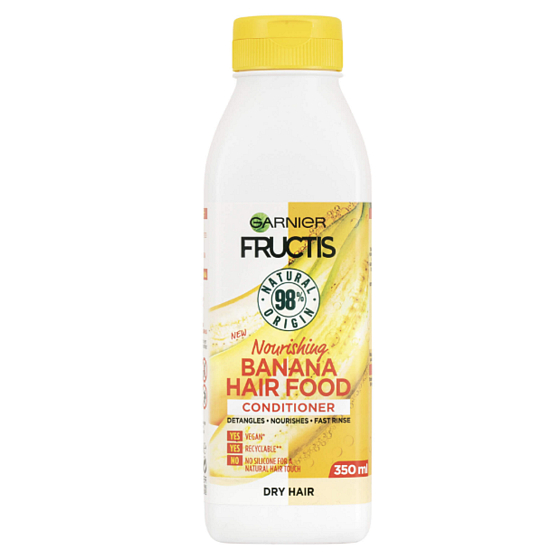 Garnier Fructis Nourishing Banana Hair Food vyživujúci kondicionér pre suché vlasy 350 ml