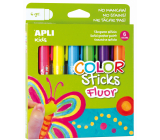 Apli Color Sticks neónové suché temperové farby 6 x 6 g, sada