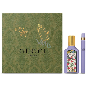 Gucci Flora Gorgeous Magnolia parfumovaná voda 50 ml + parfumovaná voda pre ženy 10 ml miniatúra, darčeková sada pre ženy