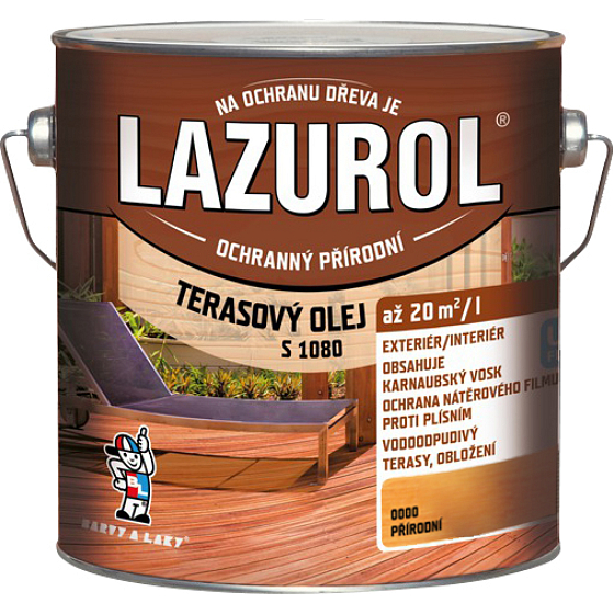 Lazurol s1080 terasový olej bezfarebný, 2,5 l