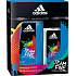 Adidas Team Five parfumovaný deodorant sklo pre mužov 75 ml + sprchový gél 250 ml, kozmetická sada
