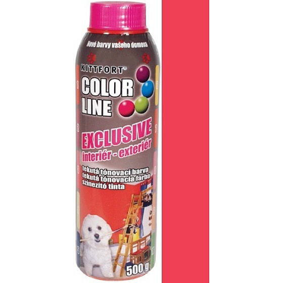 Kittfort Color Line Exclusive tekutá tónovacia farba 01 Jahodová 500 g