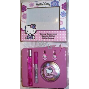 Hello Kitty Make-up + Lesk na pery + toaletná voda 2 ml pre dievčatá darčeková sada