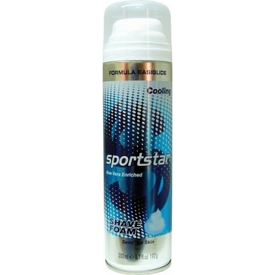 Sportstar Men Cooling pena na holenie pre citlivú pokožku 200 ml