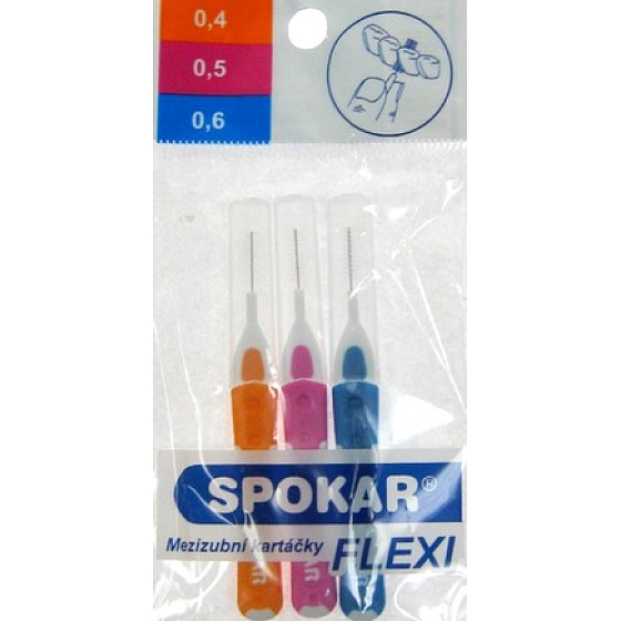 Spokar Flexi Medzizubné kefky 3 kusy