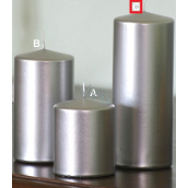 Lima Metal Serie sviečka strieborná valec 80 x 200 mm 1 kus