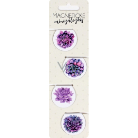 Albi Magnetické minizáložky Kvety 4 kusy