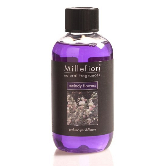 Millefiori Milano Natural Melody Flowers - Akordy kvetov Náplň difuzéra pre vonná steblá 250 ml