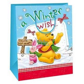 Ditipo Darčeková papierová taška 23 x 9,8 x 17,5 cm Disney Medvedík Pú Winter Wish
