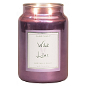 Village Candle Divoký orgován - Wild Lilac vonná sviečka v skle 2 knôty 602 g