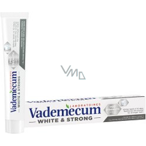 Vademecum White & Strong zubná pasta odstraňuje škvrny, bieli zuby a posilňuje zubnú sklovinu 75 ml