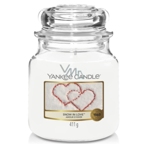 Yankee Candle Snow In Love - Zamilovaný sneh vonná sviečka Classic strednej sklo 411 g