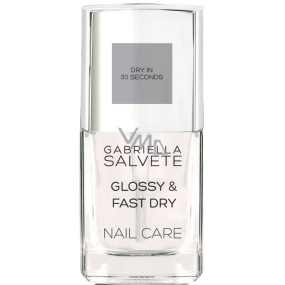 Gabriella salva Nail Care Glossy and Fast rýchloschnúci vrchný lak na nechty 11 ml