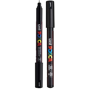 Posca Univerzálny akrylový popisovač 0,7 mm čierny PC-1MR