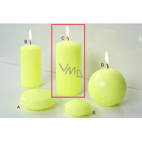 Lima Reflex fosforové žltá sviečka valec 60 x 120 mm 1 kus