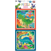 Baby Genius Puzzle Dinosaury 15 x 15 cm, 16 a 20 dielikov, 2 obrázky