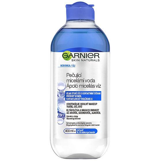 Garnier Skin Naturals 3v1 Dvojfázová pečujúca micelárna voda pre veľmi citlivú pleť 400 ml