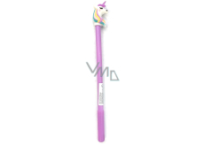 Albi Liner fialový jednorožec, čierna náplň 19 cm