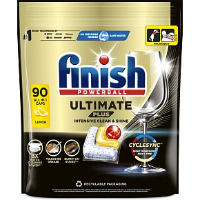 Finish tablety do umývačky Ultimate Plus All in 1 Citrón, 90 ks