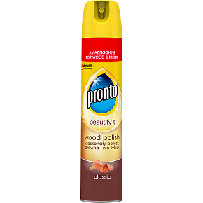 Pronto Wood Classic, sprej proti prachu chrániaci drevo, leštidlo, 250 ml