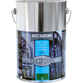 Hostagrund 2v1 S2160 základná aj vrchná farba na kov, 0530 zelená, 4 l