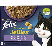 Felix Sensations kapsičky pre mačky lahodný výber v želé, 12× 85 g