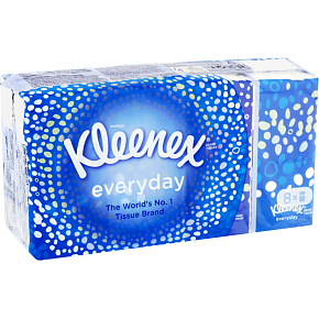 Kleenex 2vrstvové papierové vreckovky Everyday, 8× 9 ks