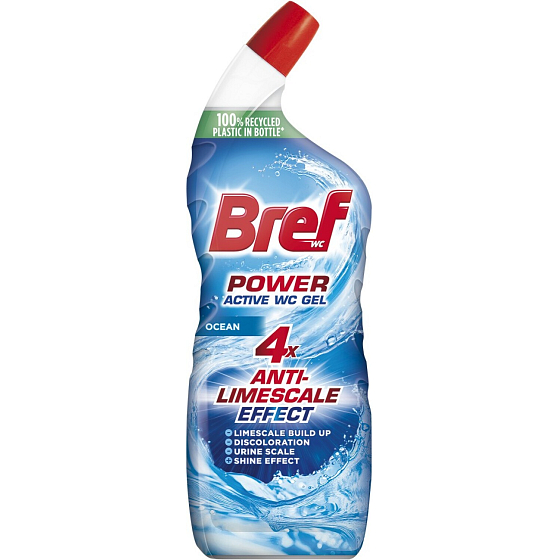 Bref WC gél Power Aktiv Gél Ocean s osviežovačom, 750 ml