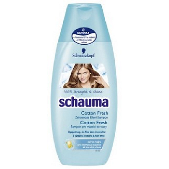 Schauma Cotton Fresh šampón na vlasy 400 ml