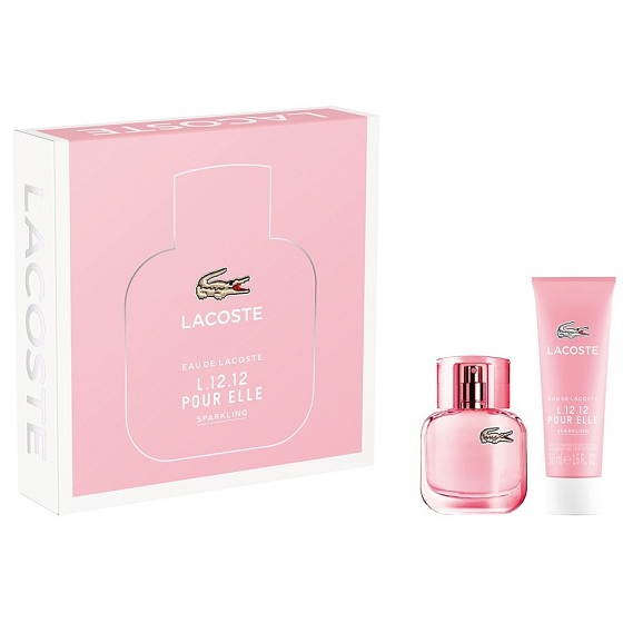 Lacoste Eau De Lacoste L.12.12 Pour Elle Sparkling toaletná voda pre ženy 30 ml + sprchový gél 50 ml, darčeková sada