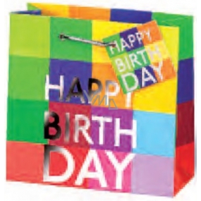 BSB Luxusná darčeková papierová taška 14,5 x 15 x 6 cm Happy Birthday LDT 290-CD