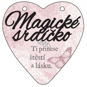 Albi Závesná plaketka srdce Magické srdiečko 9 cm × 10 cm