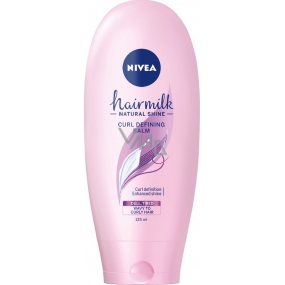 Nivea Hairmilk Natural Shine balzam pre zvýraznenie vlnitých vlasov 125 ml