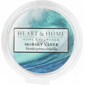 Heart & Home Morský vánok Sójový prírodný voňavý vosk 26 g